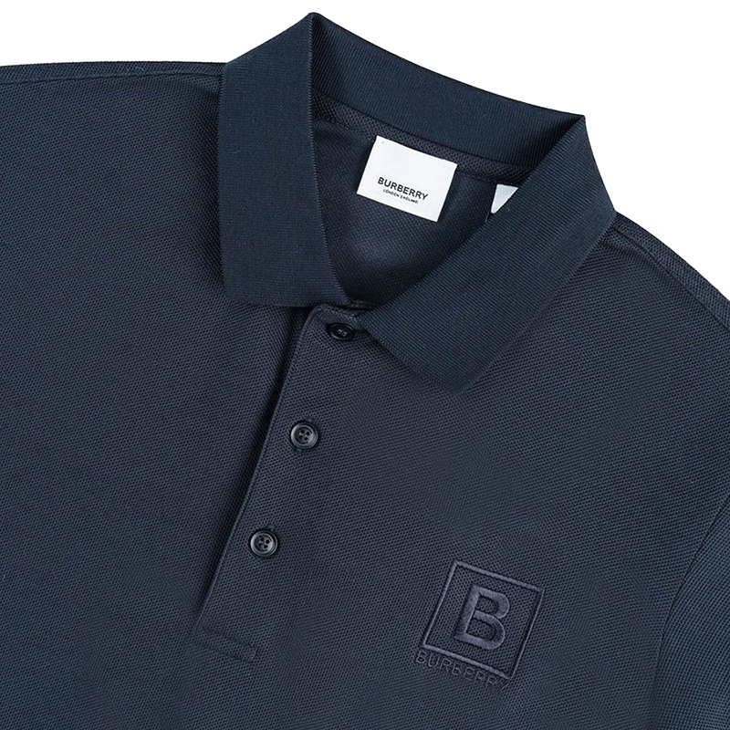 商品Burberry|【现货】博柏利 男士棉质徽标短袖Polo衫80530251(3色）,价格¥1592,第4张图片详细描述