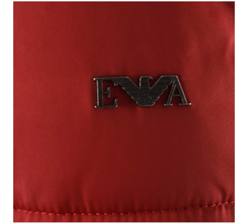 商品Emporio Armani|EMPORIO ARMANI 女士红色聚酯纤维填充连帽中长款棉服 6Z2L67-2NAGZ-0341,价格¥1938,第7张图片详细描述