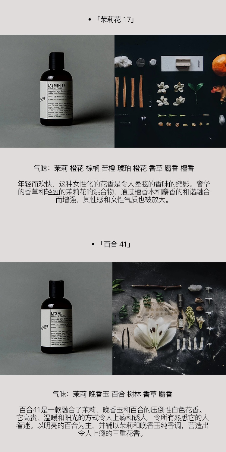 商品Le Labo|LE LABO香水实验室 经典系列沐浴油120ml 滋润保湿,价格¥629,第6张图片详细描述