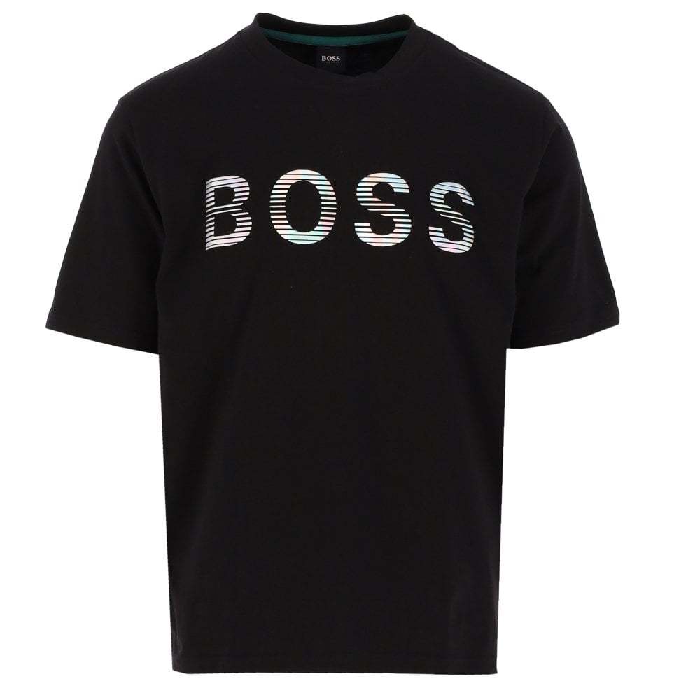 商品[国内直发] Hugo Boss|HUGO BOSS 男士黑色棉质短袖T恤 50472217-001,价格¥413,第1张图片详细描述