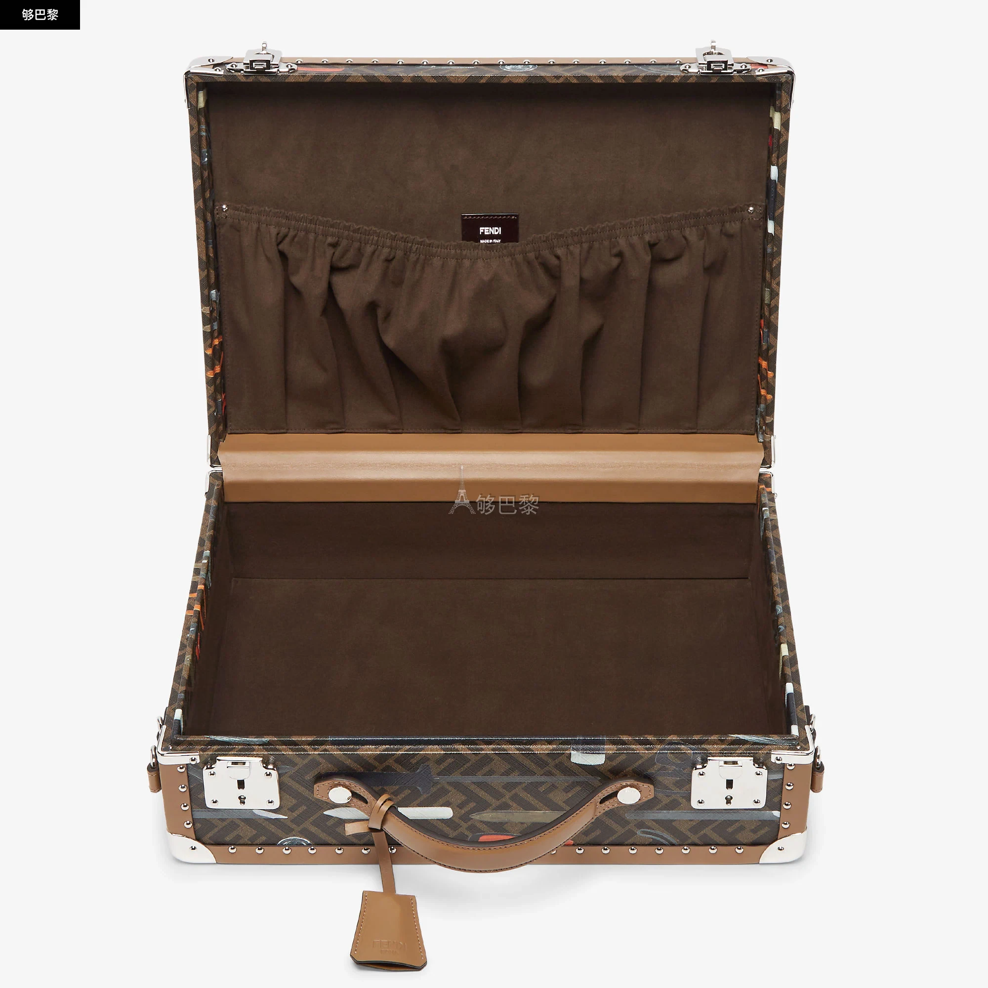 商品Fendi|【预售】 芬迪 25春夏 男士 旅行箱 Medium FF Trunk 7VV135ARAXF1ANV ,价格¥57973,第6张图片详细描述
