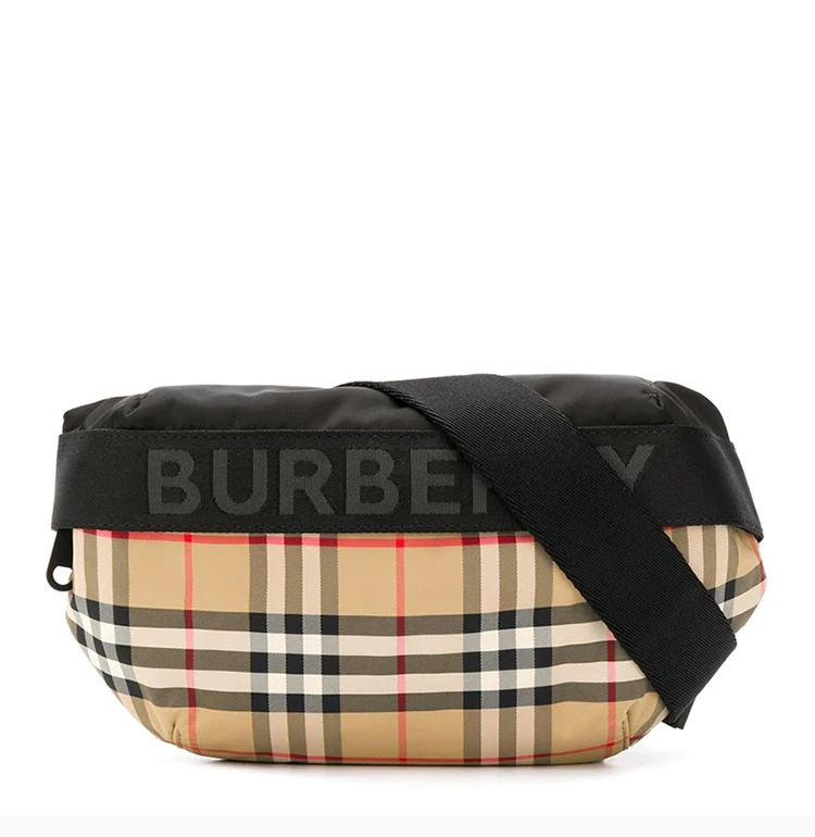 商品[国内直发] Burberry|BURBERRY 拼色中性腰包 8026557,价格¥6181,第5张图片详细描述