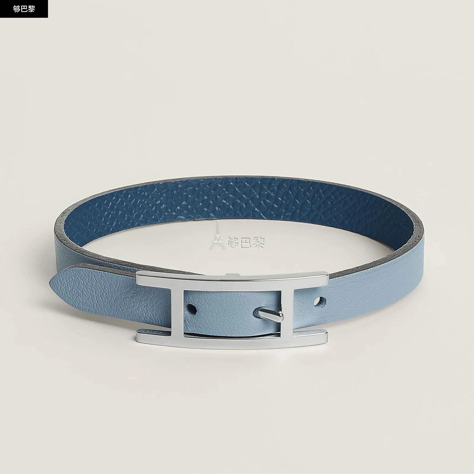 商品Hermes|【预售】 爱马仕 24秋冬 男士 手镯 Bracelet Behapi H064686CKBRT4,价格¥3515,第3张图片详细描述