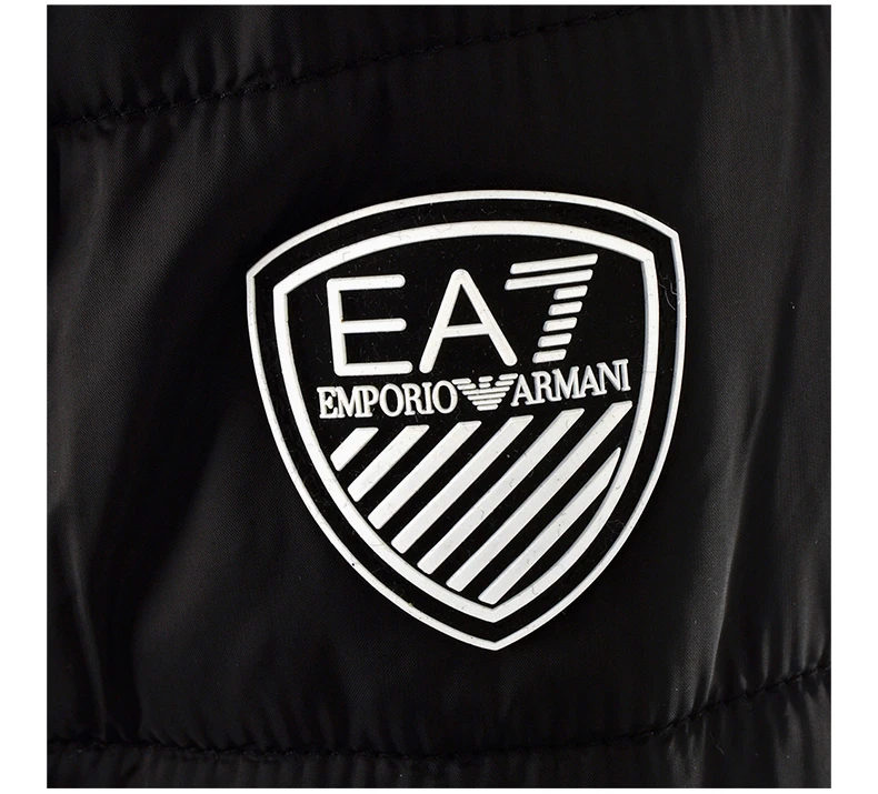 商品Emporio Armani|Emporio Armani 安普里奥 阿玛尼 男士黑色锦纶连帽棉服长袖拉链外套时尚夹克棉服 6GPB16-NR7Z-1200,价格¥1458,第7张图片详细描述