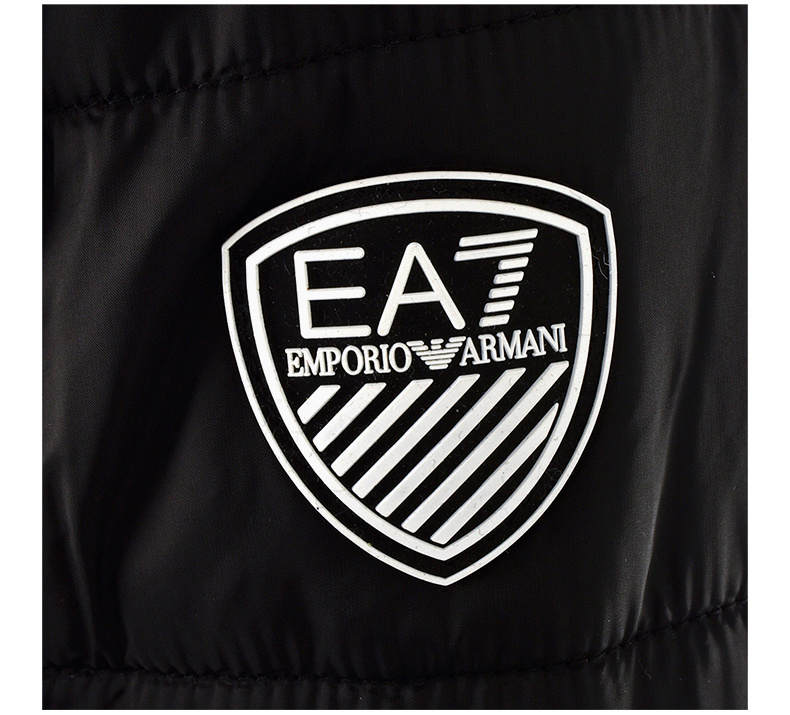 商品Emporio Armani|Emporio Armani 安普里奥 阿玛尼 男士黑色锦纶连帽棉服长袖拉链外套时尚夹克棉服 6GPB16-NR7Z-1200,价格¥1318,第9张图片详细描述