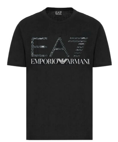 商品[国内直发] Emporio Armani|EMPORIO ARMANI 男士黑色棉质字母logo印花圆领短袖T恤 3LPT54-PJ02Z-0200,价格¥482,第1张图片详细描述