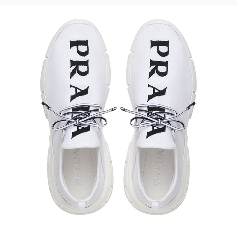 商品Prada|PRADA 男士白色皮革运动鞋 4E3492-3V98-F0964,价格¥3769,第9张图片详细描述