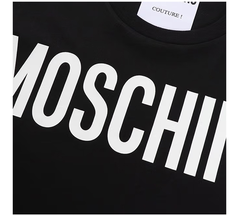 商品[国内直发] Moschino|MOSCHINO 女黑色短袖T恤 A0716-0540-2555,价格¥541,第8张图片详细描述