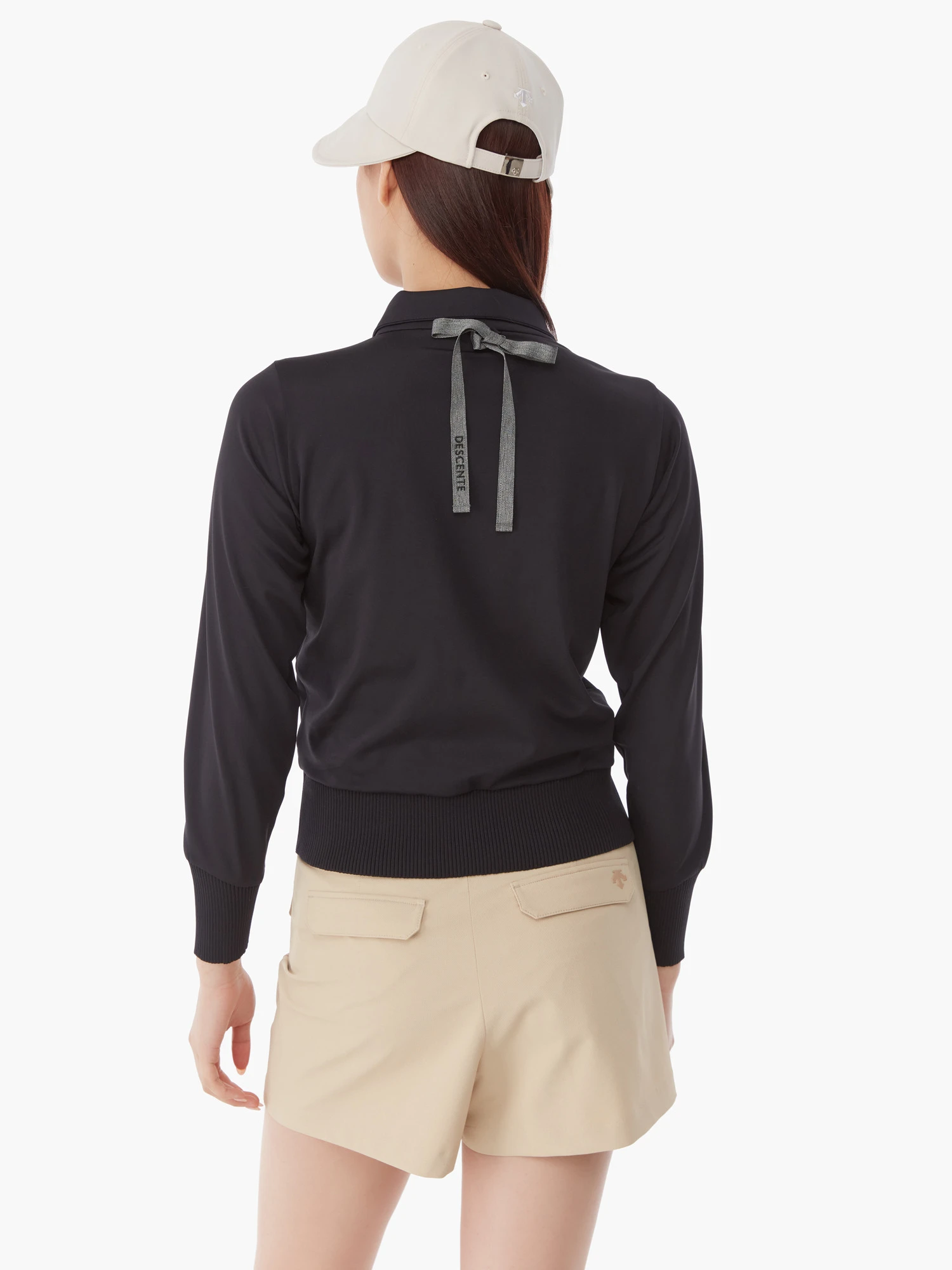 商品【预售商品15天发货】 DESCENTE|GOLF女性高领半拉链长袖T恤适合层搭 DP12WFTL24-LBLG,价格¥1025,第9张图片详细描述