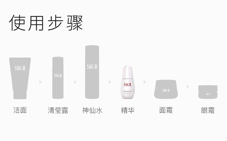商品SK-II|SK-II 小银瓶精华液 淡斑精华 匀净白皙 淡斑美白 50/75ml,价格¥946,第6张图片详细描述