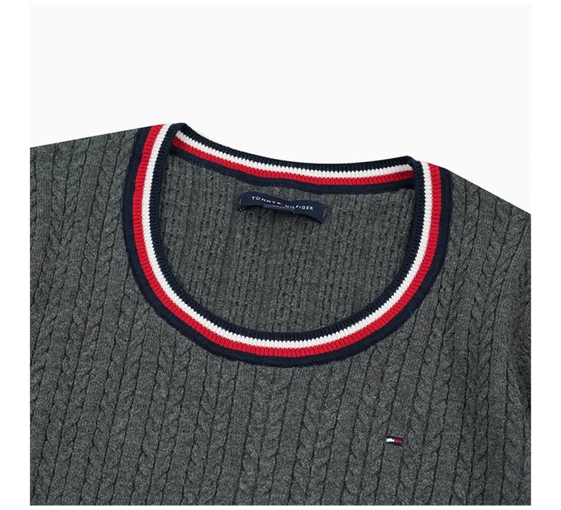 商品[国内直发] Tommy Hilfiger|TOMMY HILFIGER 深灰色女士针织衫/毛衣 76A0473-034,价格¥139,第6张图片详细描述