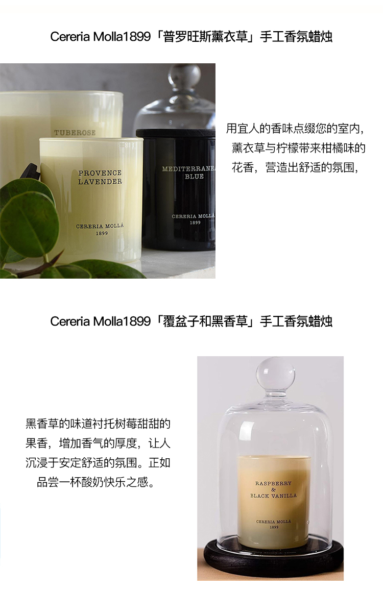 商品Cereria Molla1899|Cereria Molla1899经典系列手工香氛蜡烛230g,价格¥219,第7张图片详细描述