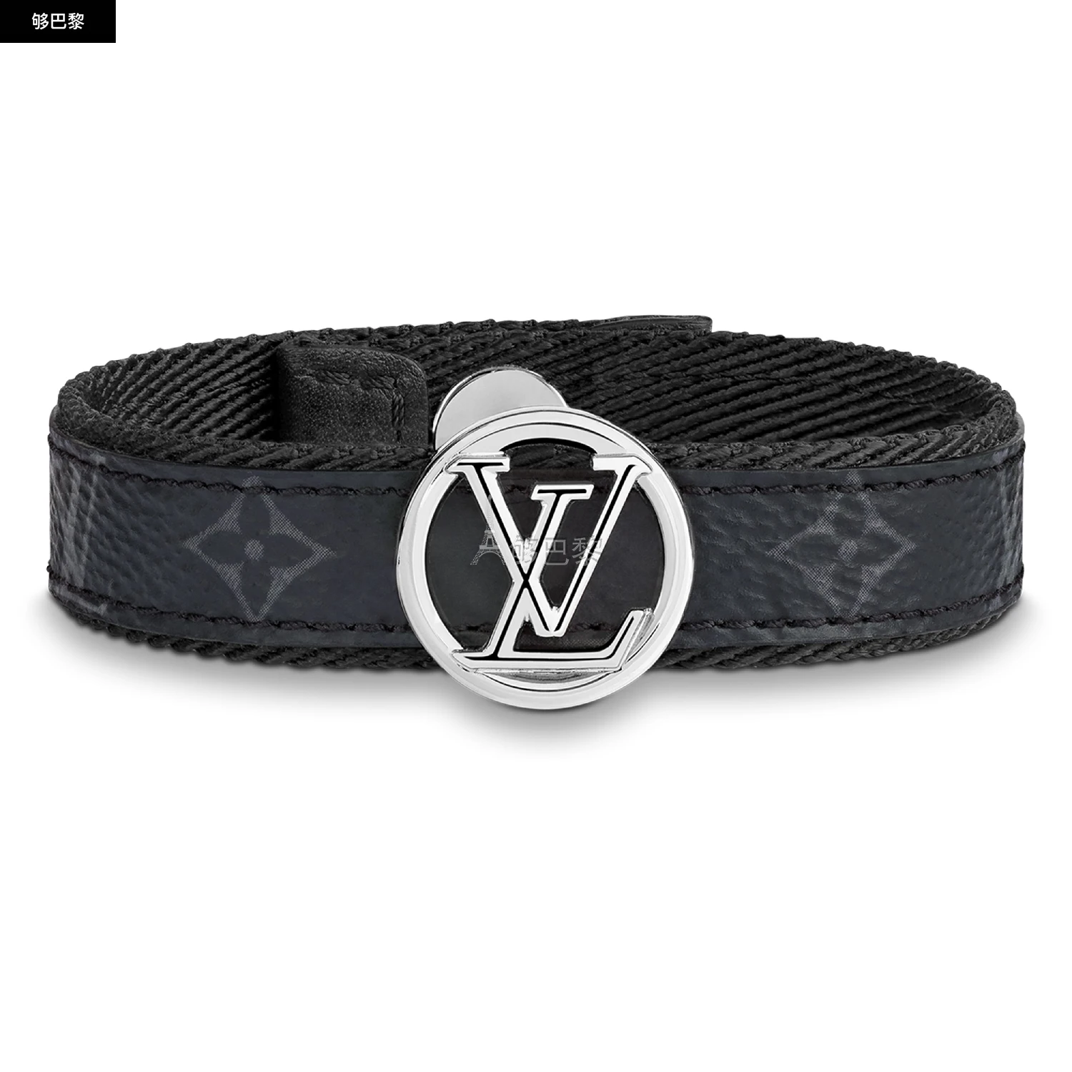 商品Louis Vuitton|【预售】 男士 手镯 LV CIRCLE 手镯  M6549/Noir LVUQ7QQRBCK ,价格¥3325,第3张图片详细描述