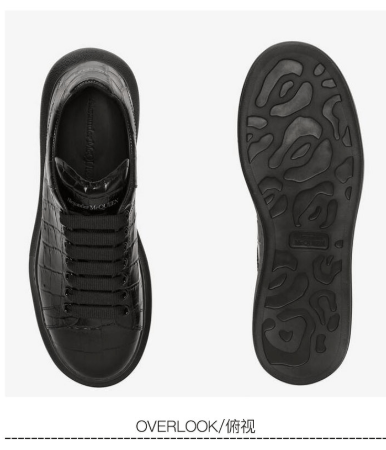 商品Alexander McQueen|平底休闲系带男士运动鞋黑白两色553680-WIAY0（（澳门仓发货）,价格¥4437,第4张图片详细描述