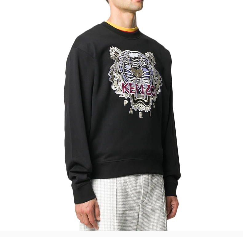 商品Kenzo|KENZO 黑色男士卫衣/帽衫 FA65SW1114XV-99,价格¥1503,第6张图片详细描述