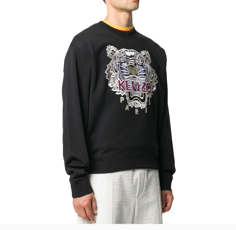 商品Kenzo|Kenzo 高田贤三 男士黑色棉质卫衣 FA65SW1114XV-99,价格¥1534,第8张图片详细描述