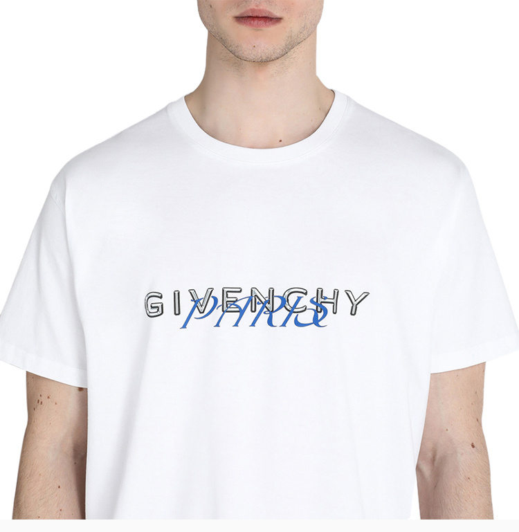 商品[国内直发] Givenchy|Givenchy 纪梵希 男士白色短袖T恤 BM70WW3002-100,价格¥2768,第8张图片详细描述