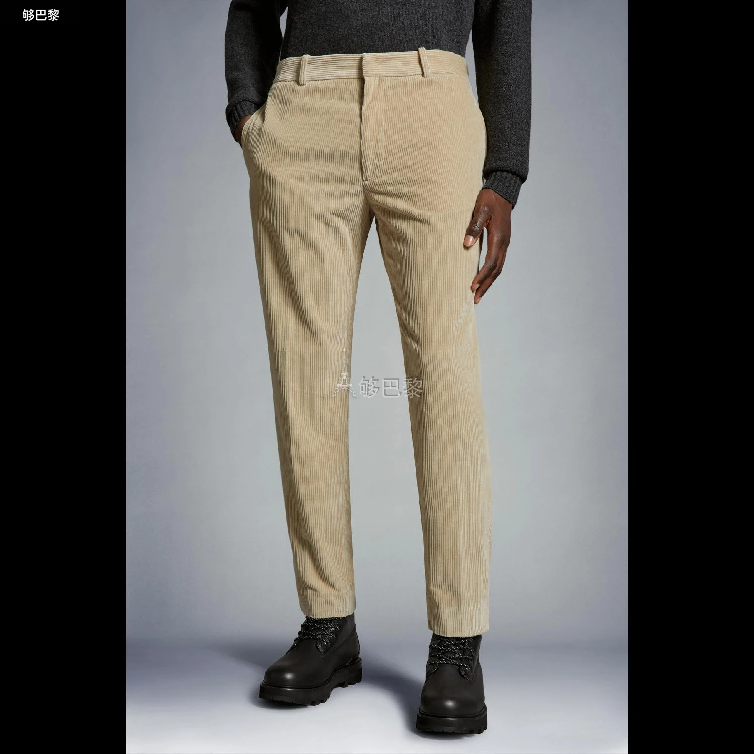 商品Moncler|【预售】 MONCLER盟可睐 24秋冬 男士 休闲裤 Corduroy Trousers I20912A00037549UU23Q,价格¥4385,第6张图片详细描述