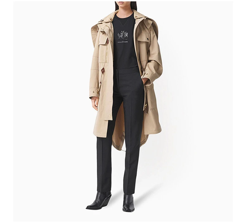 商品Burberry|BURBERRY 黑色女士T恤 8042882,价格¥2930,第7张图片详细描述