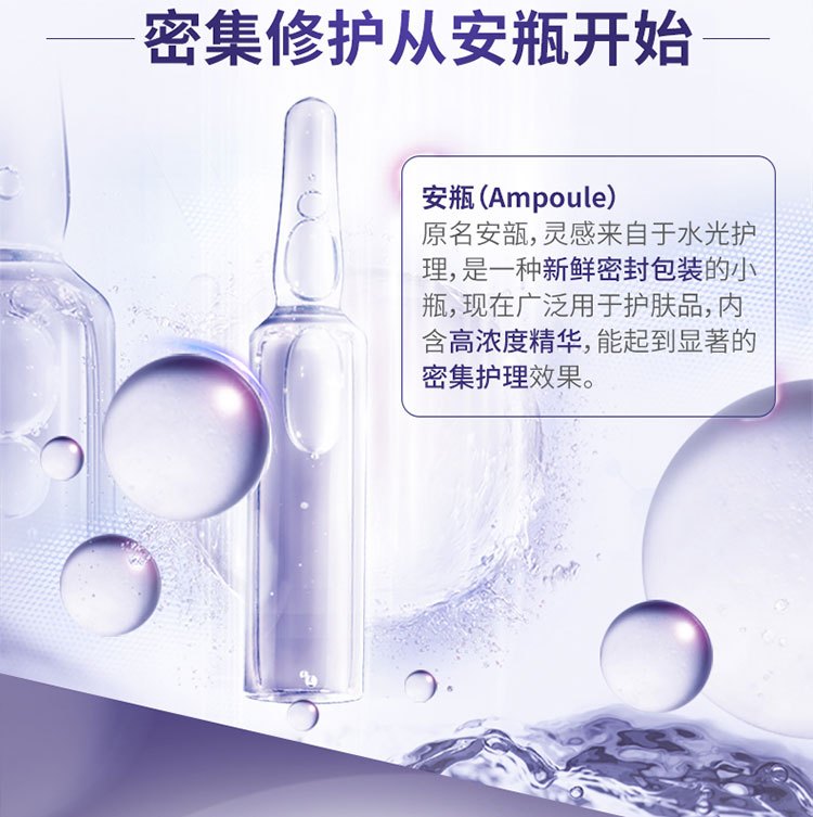 商品L'Oreal Paris|欧莱雅 复颜玻尿酸7日安瓶精华28天超值装 1.5mlX28 密集补水 弹润修护,价格¥137,第3张图片详细描述