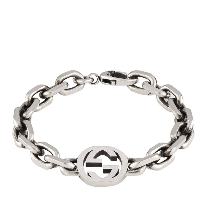商品Gucci|GUCCI/古驰 925银大号GG细节手链627068J84000728,价格¥4554,第10张图片详细描述