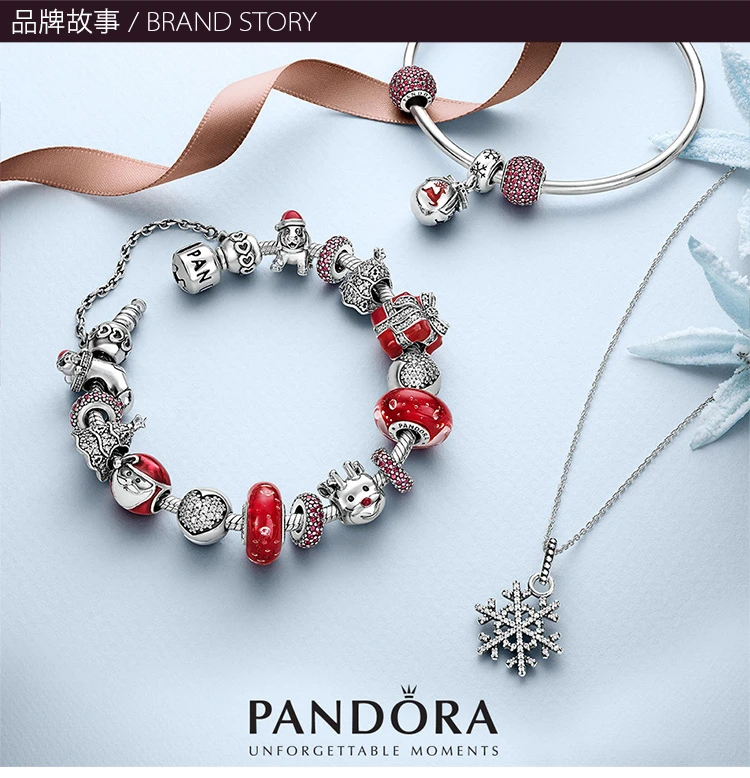 商品[国内直发] PANDORA|PANDORA �银色女士串珠 791816CZ,价格¥234,第8张图片详细描述