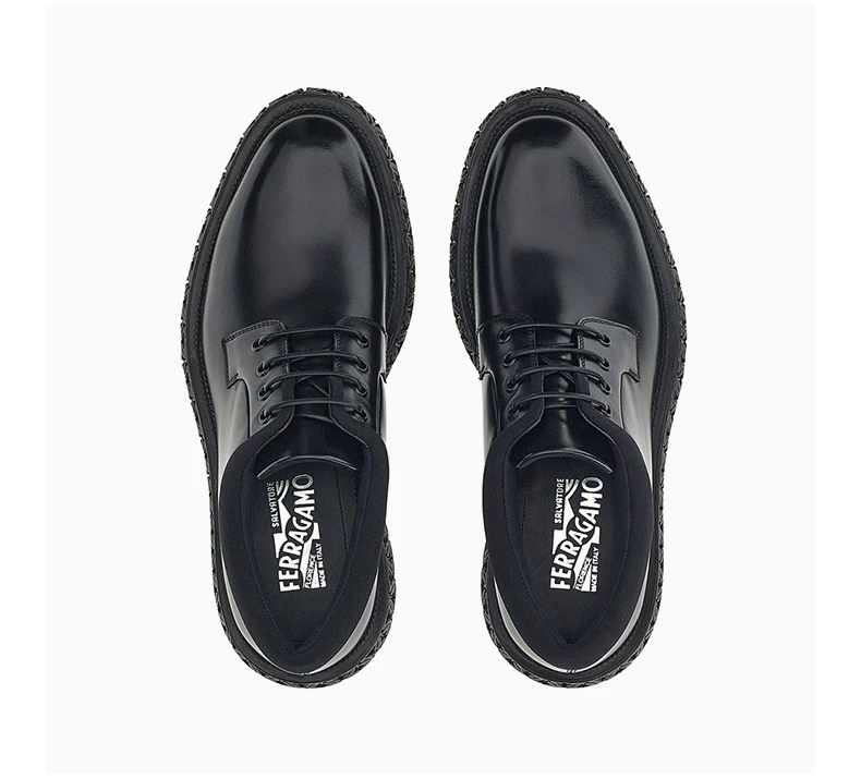 商品Salvatore Ferragamo|SALVATORE FERRAGAMO 黑色男士运动鞋 0750550,价格¥3701,第7张图片详细描述