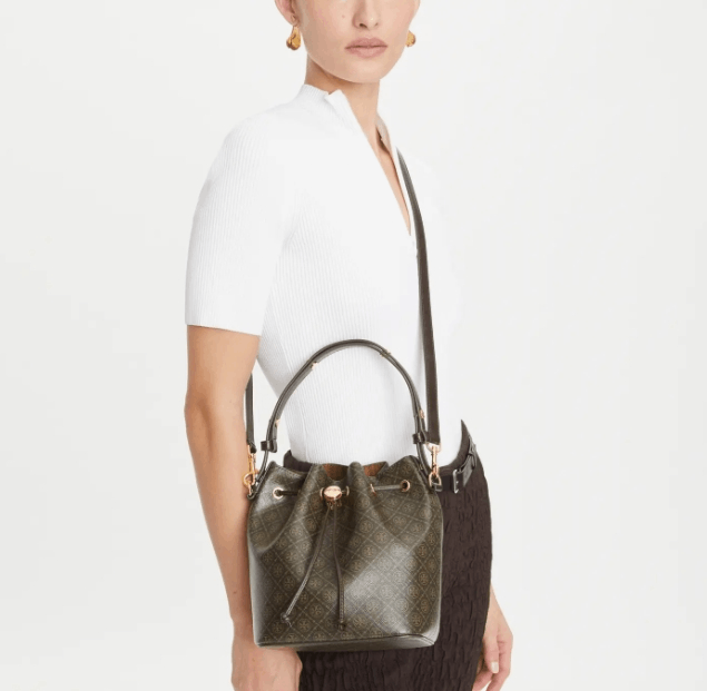 商品Tory Burch|【预售7月底左右发货】TB汤丽柏琦T MONOGRAM中号水桶包女包新款（香港仓发货）,价格¥3039,第41张图片详细描述