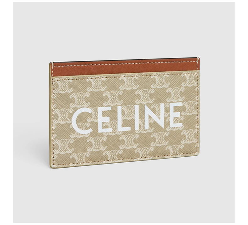 商品Celine|CELINE 卡其色女士卡夹 10B702FI9-02GR,价格¥1790,第6张图片详细描述