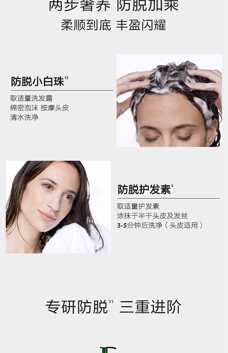 商品René Furterer|馥绿德雅固发防脱发小白珠护发素150ml/150ml*2,价格¥280,第2张图片详细描述