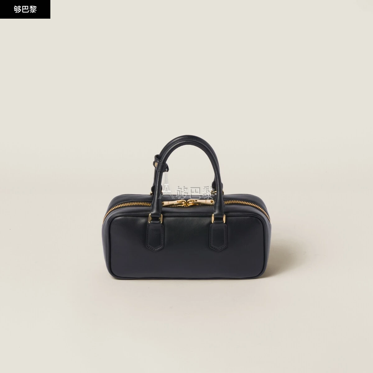 商品Miu Miu|【预售】 缪缪 25春夏 女士 手提包 Sac Arcadie en cuir 5BB148_2F8K_F0002_V_OOO ,价格¥22708,第5张图片详细描述