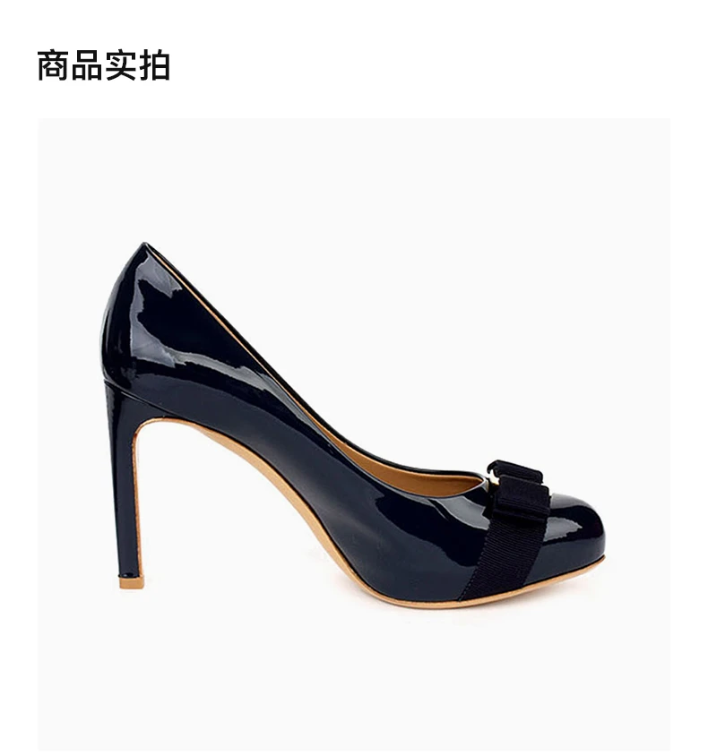 商品[国内直发] Salvatore Ferragamo|SALVATORE FERRAGAMO 蓝色女士高跟鞋 0584328,价格¥3166,第3张图片详细描述