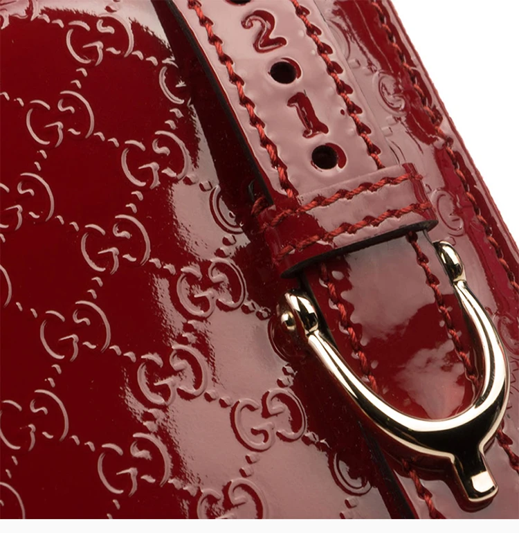 商品Gucci|GUCCI 女士红色漆皮零钱包 309758-AV13G-6227,价格¥3113,第7张图片详细描述