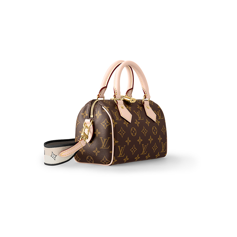 商品Louis Vuitton| 【现货】路易威登Speedy女士老花涂层帆布牛皮边路易威登标志手提包M46234,价格¥17144,第4张图片详细描述