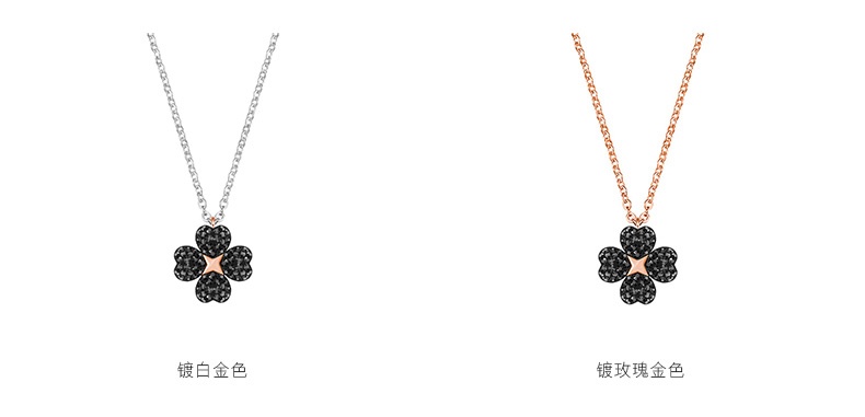 商品Swarovski|SWAROVSKI 施华洛世奇 双面四叶草项链 七夕情人节礼物 送女友 5368980,价格¥997,第3张图片详细描述