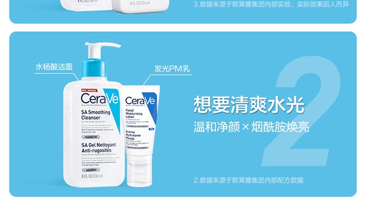 商品CeraVe|Cerave适乐肤水杨酸氨基酸洁面乳236-473ml,价格¥141,第11张图片详细描述