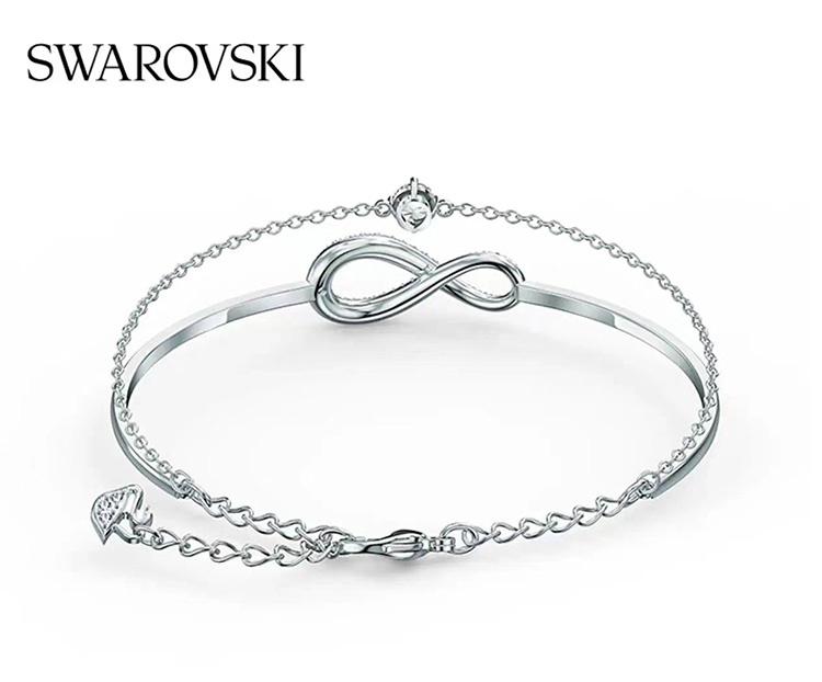 商品Swarovski|SWAROVSKI 施华洛世奇 手镯 镀白金色 5520584  送女友 ,价格¥509,第3张图片详细描述