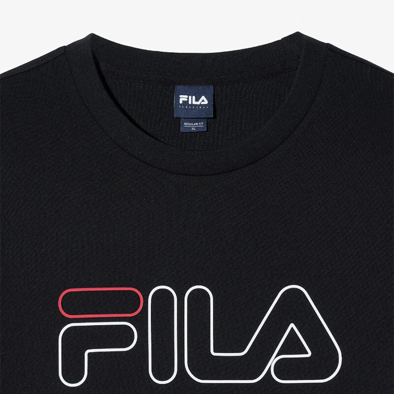 商品Fila|【享贝家】（国内现货-QD）FILA 运动休闲圆领大标logo短袖T恤男女同款FS2RSH2102X,价格¥137,第3张图片详细描述