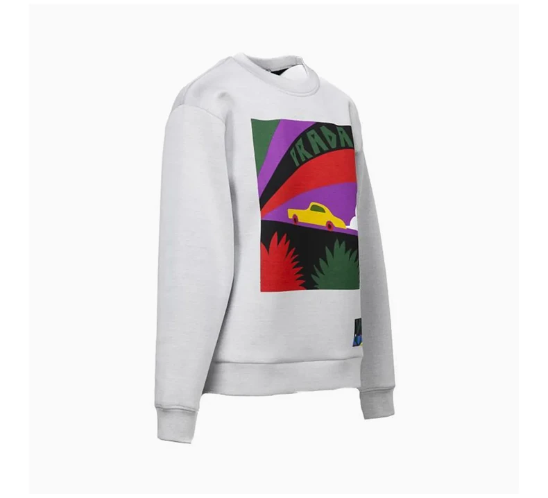 商品Prada|PRADA 女士灰色棉质卫衣 134569-1QI3-F0MYM,价格¥2483,第5张图片详细描述