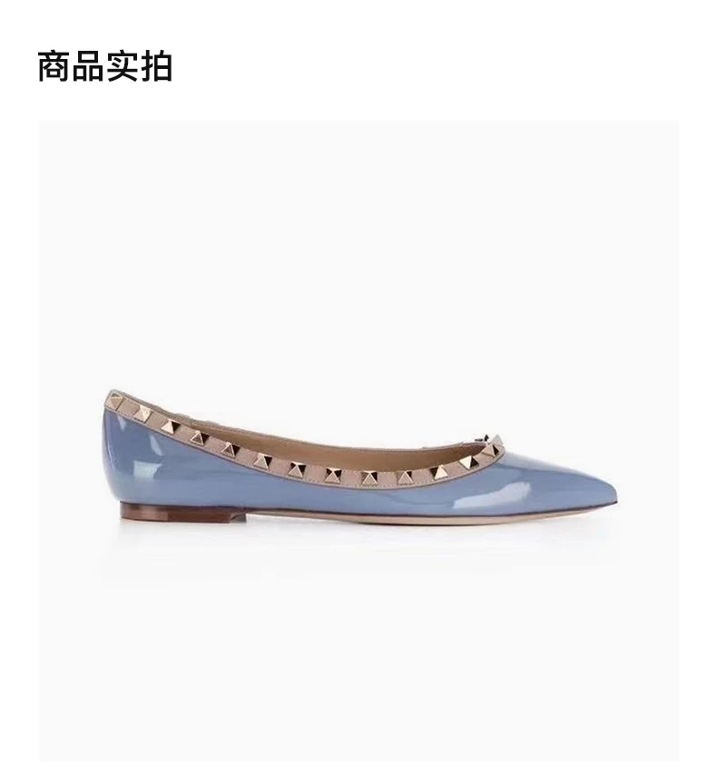 商品Valentino|VALENTINO 女士蓝色芭蕾舞平底鞋 VW2S0403-VNW-LQ7,价格¥4374,第4张图片详细描述