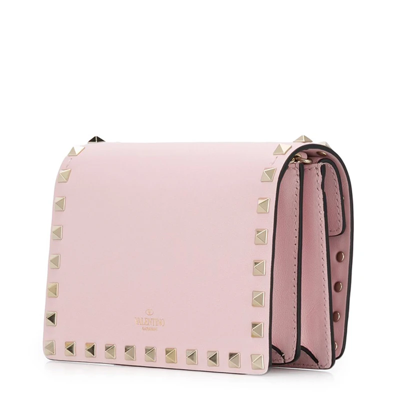 商品Valentino|Valentino 华伦天奴 女士粉色铆钉装饰单肩包 UW2P0249-BOL-16Q,价格¥4851,第7张图片详细描述