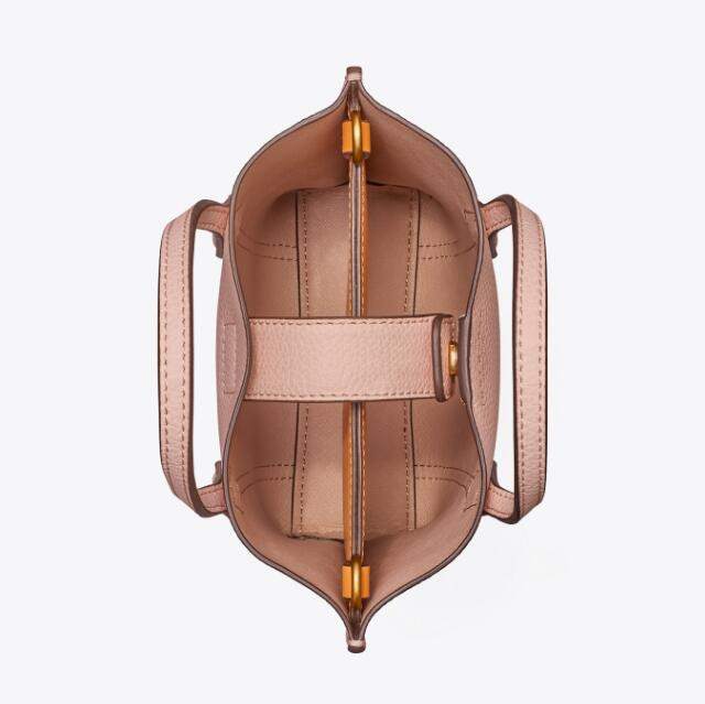 商品[国内直发] Tory Burch|汤丽柏琦 奢侈品TB女包Perry双Tlogo挂件 压花皮革托特包手提单肩斜挎包 89488-123,价格¥2207,第12张图片详细描述