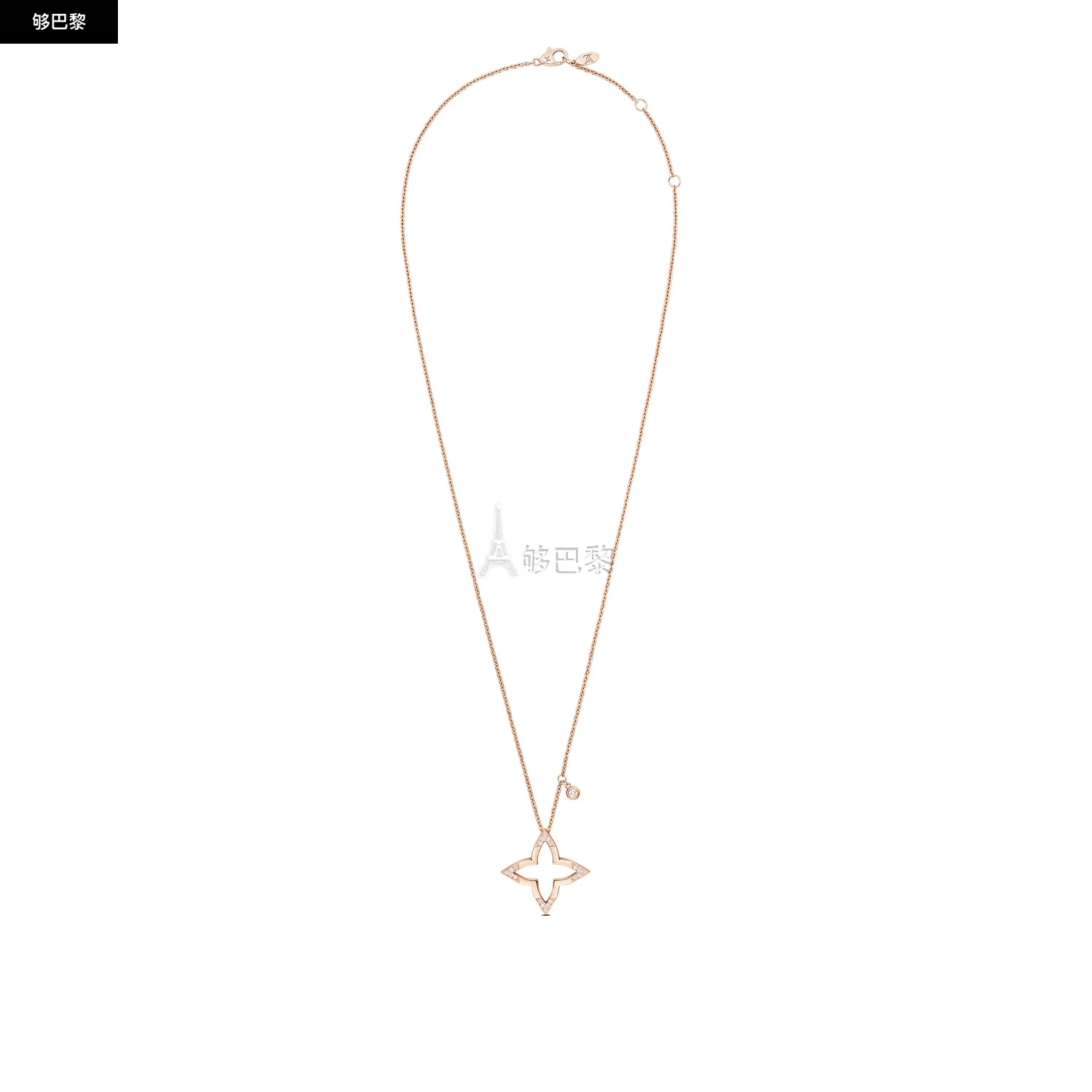 商品Louis Vuitton|【预售】 LV路易威登 25春夏 女士 吊坠 LOUIS VUITTON BLOSSOM 18K 金钻石项链 Q03083 ,价格¥37527,第2张图片详细描述