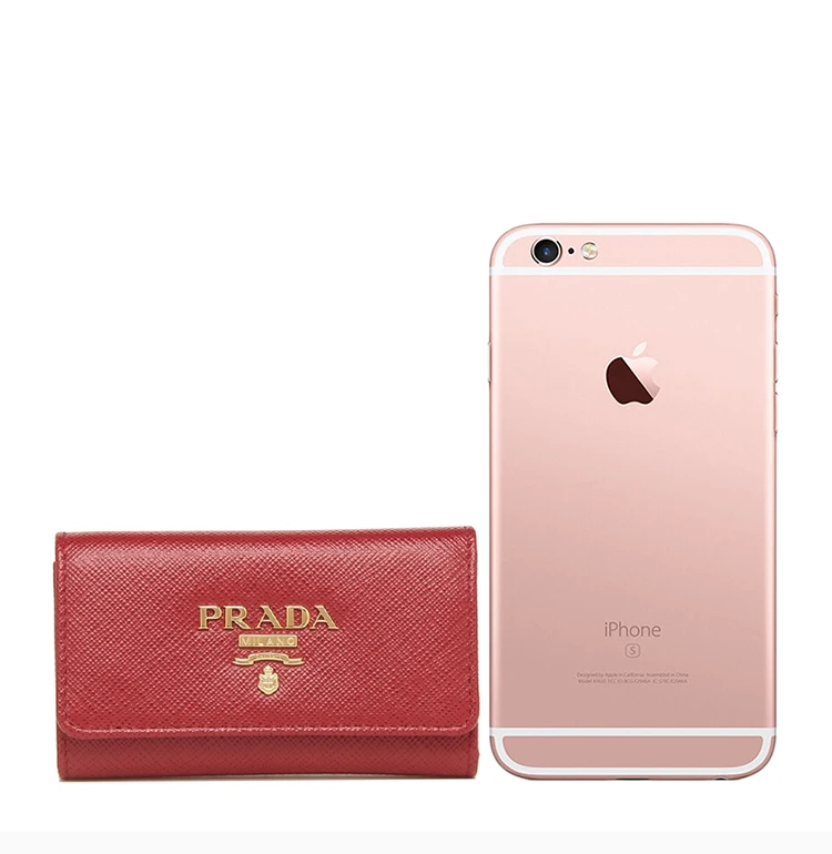 商品Prada|PRADA 红色女士钥匙包 1PG004-QWA-F068Z,价格¥2190,第3张图片详细描述