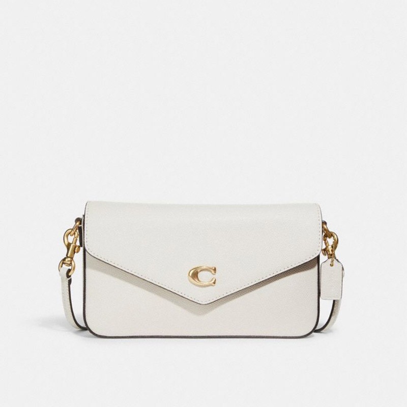 商品[国内直发] Coach|【清仓价】蔻驰女士白色皮革信封包单肩斜挎包 C8439 B4/HA,价格¥1108,第2张图片详细描述