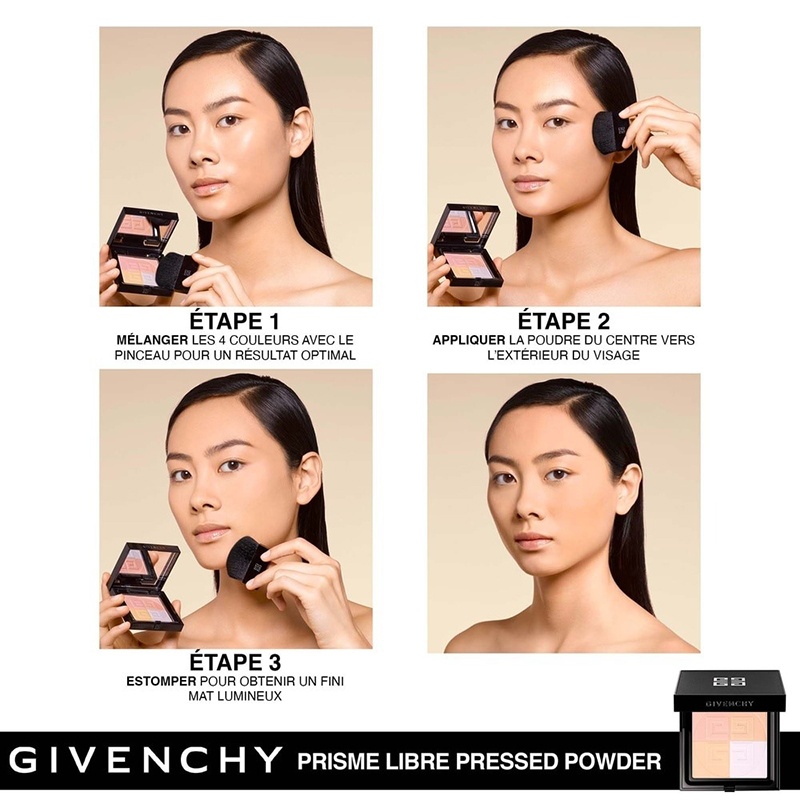 商品Givenchy|Givenchy纪梵希明星四宫格蜜粉饼9.5g 轻盈控油,价格¥463,第11张图片详细描述