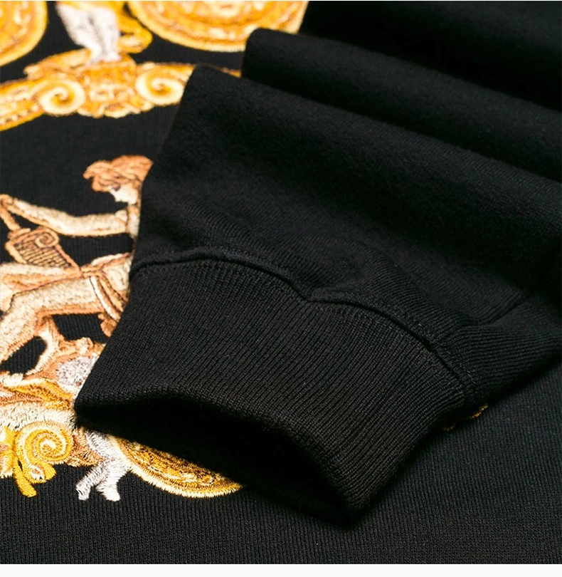 商品Versace|VERSACE 黑色男士卫衣/帽衫 A80034-A226516-A008,价格¥4185,第1张图片详细描述