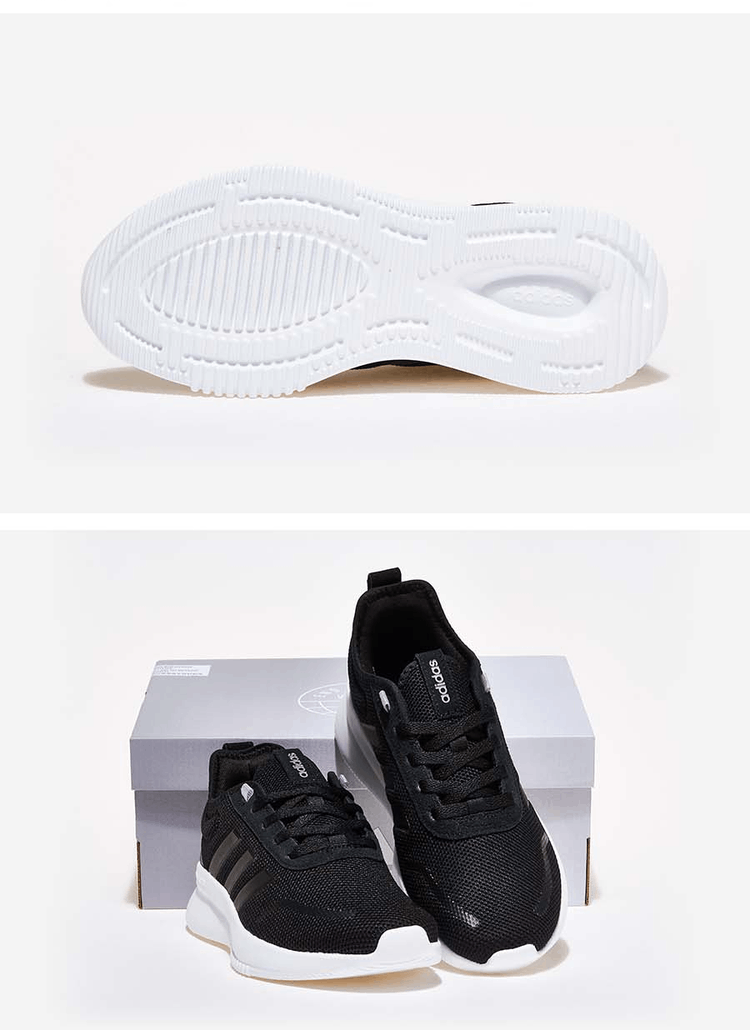 商品Adidas|【Brilliant|包邮包税】阿迪达斯 LITE RACER REBOLD 男生  训练运动鞋 跑步鞋  H00679 CBLACK/CBLACK/IRONMT,价格¥326,第3张图片详细描述