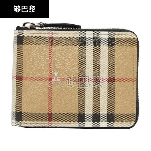 商品Burberry|【特惠8.4折】包邮包税【预售7天发货】 BURBERRY 男士 零钱包 Daniels 零钱包  8071081 BUR92494BEI,价格¥3436,第2张图片详细描述