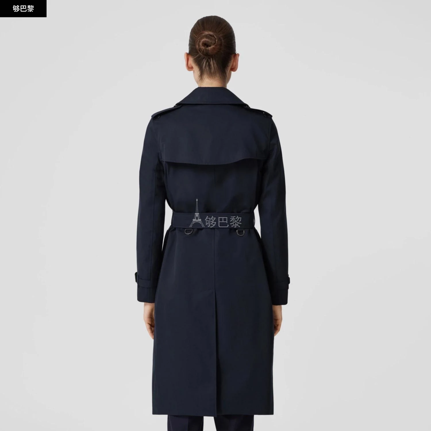 商品Burberry|【预售】 巴宝莉 24秋冬 女士 风衣 肯辛顿版型 – 长款 Heritage Trench 风衣 80592681,价格¥17035,第4张图片详细描述